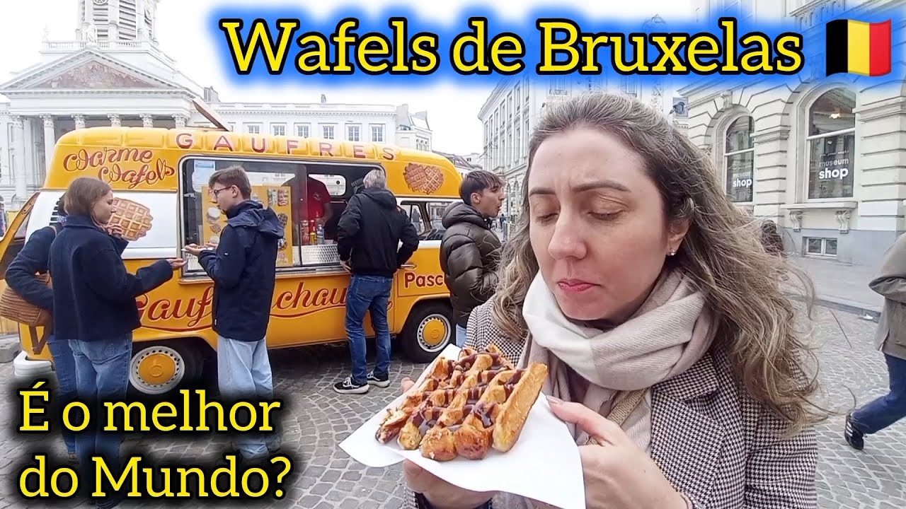 Waffles de Bruxelas são os melhores do Mundo? Comemos para provar! 🧇 🍫
