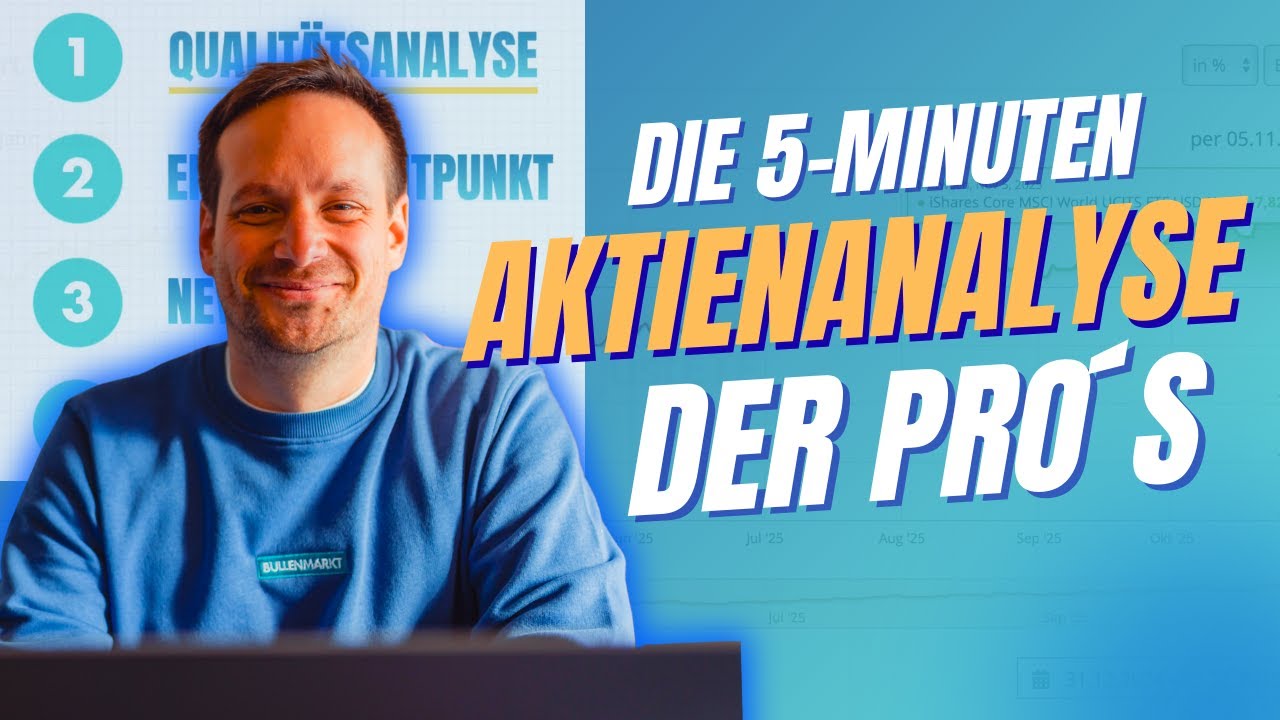 Warum 90% Aktien FALSCH analysieren - So machen es Profis in 5 Minuten