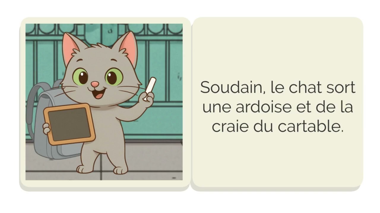 Le chat de l'école