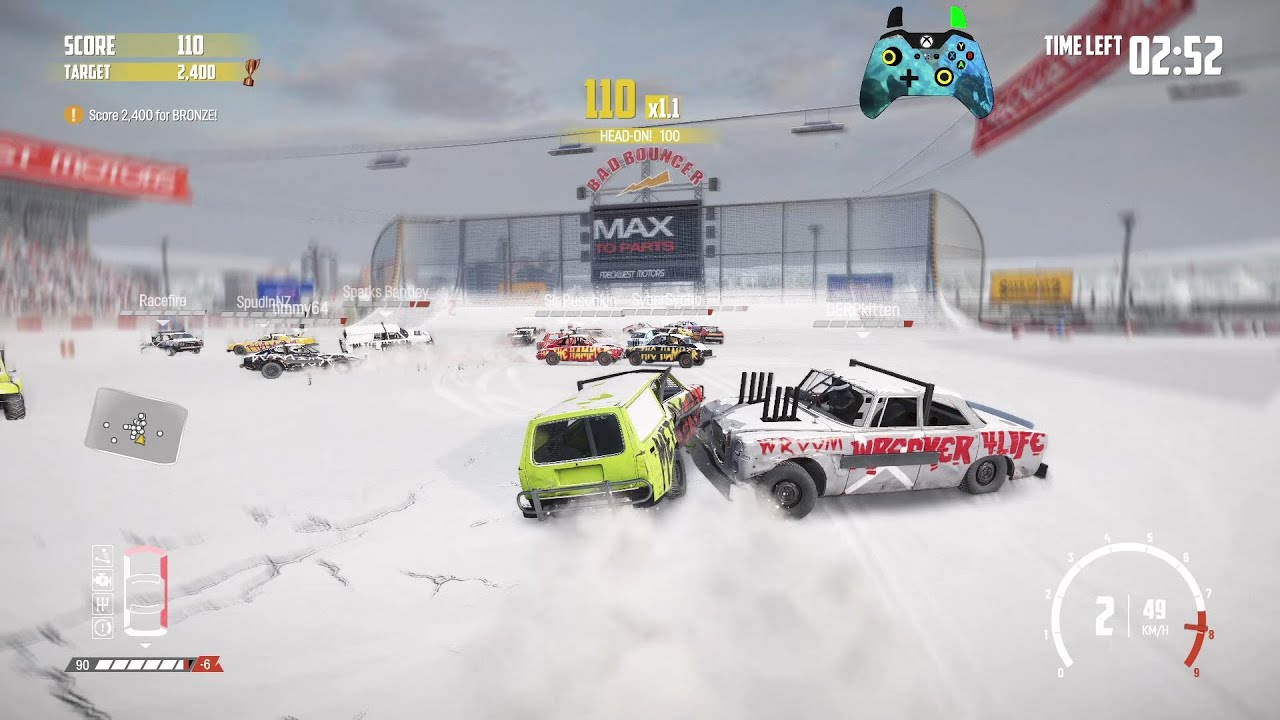 Wreckfest 26.02.09 Hammerhead Score Streak - Madman Stadium Demolition Arena