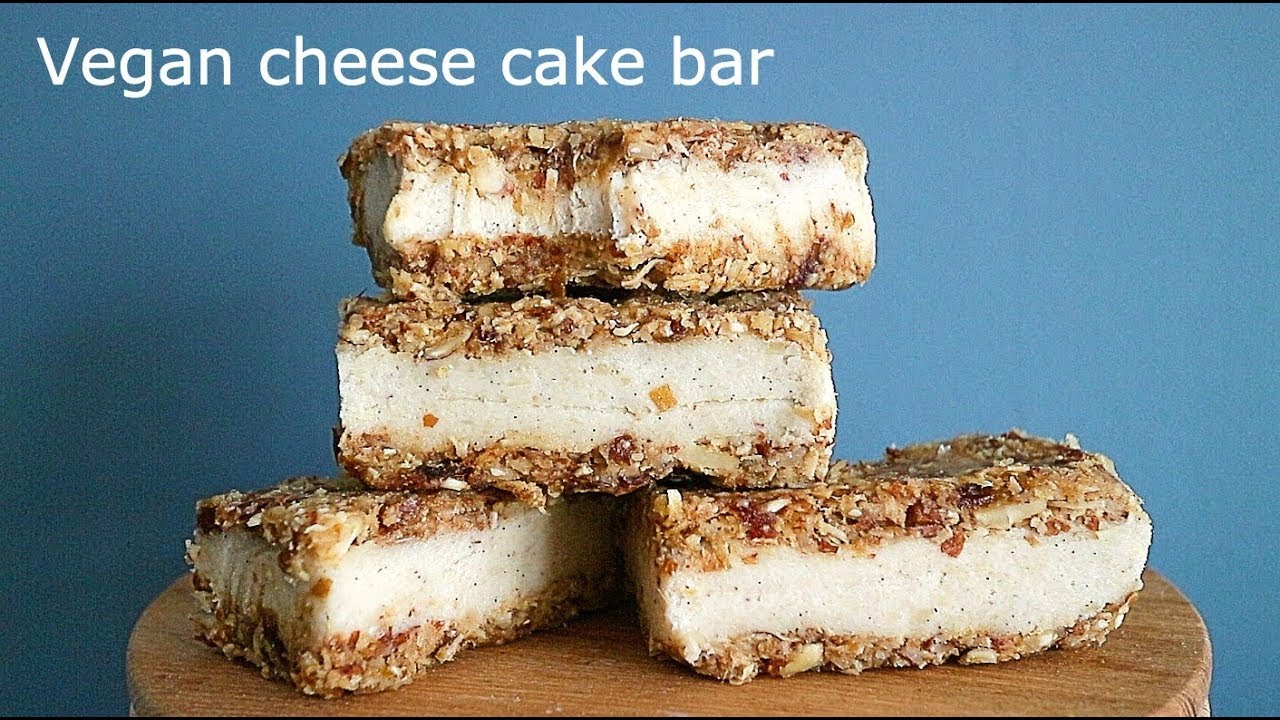 [비건 베이킹] 캐슈넛으로 만드는 치즈케익 바 : vegan cheese cake bar | 안젤라베이킹