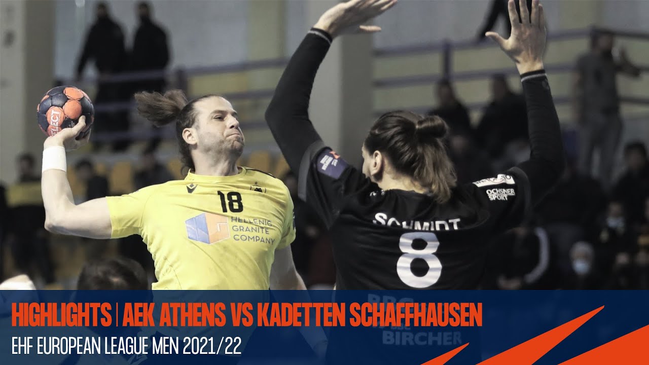 Highlights | AEK Athens vs Kadetten Schaffhausen | Round 6 | EHF European League Men 2021/22