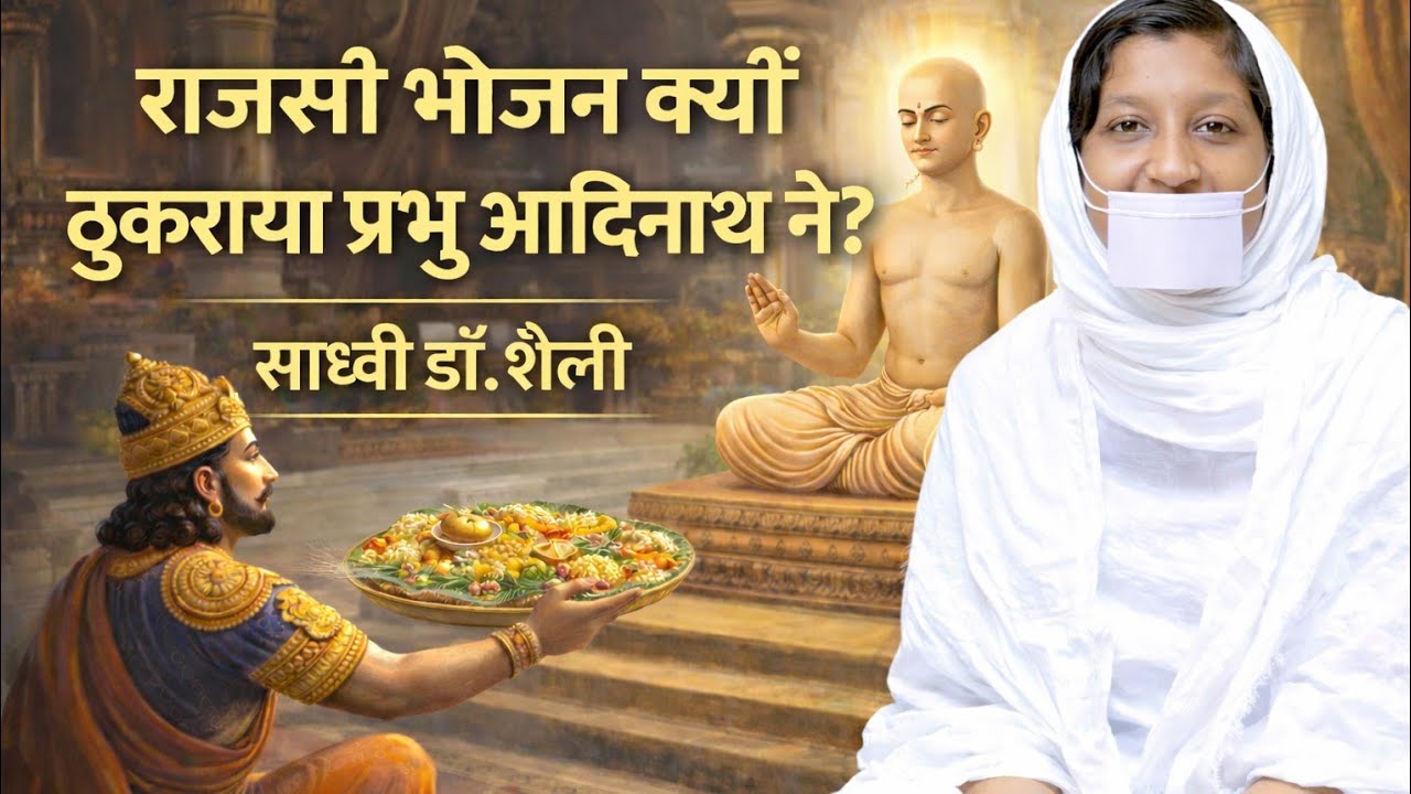 “राजसी भोजन क्यों ठुकराया प्रभु ऋषभदेव ने?” साध्वी डॉ शैली  #jainpravachan #jainstory #rishabhdev 