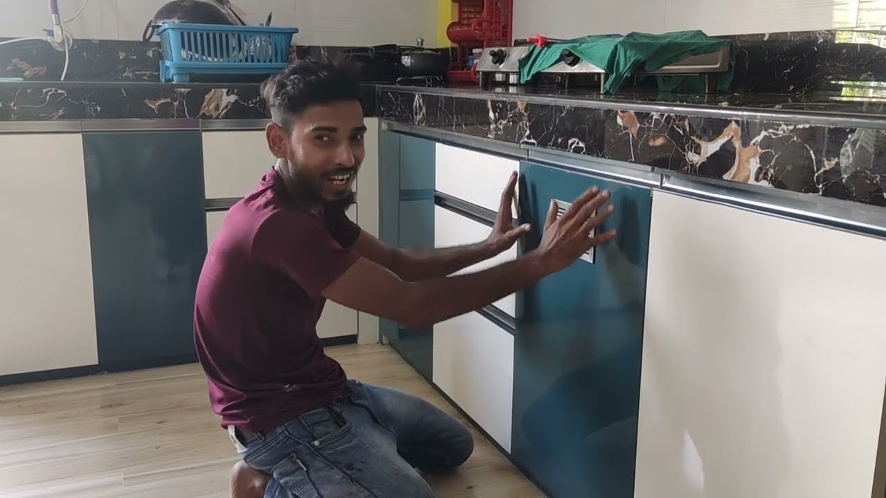 কম টাকায় মডুলার কিচ্ছেন/মডুলার কেবিনেট/Corner cabinet/wooden bord Modular Kitchen