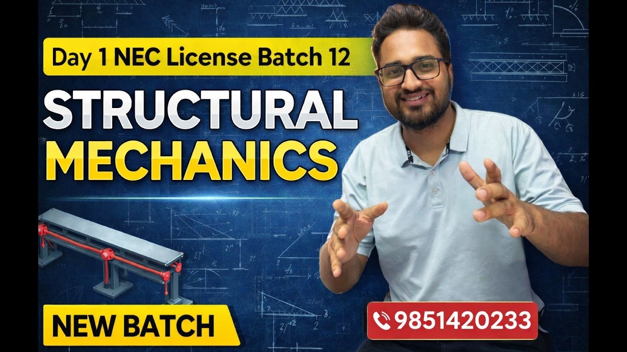 New Batch starts from Chapter 4 for Civil Engineering 9851420233 NEC Civil