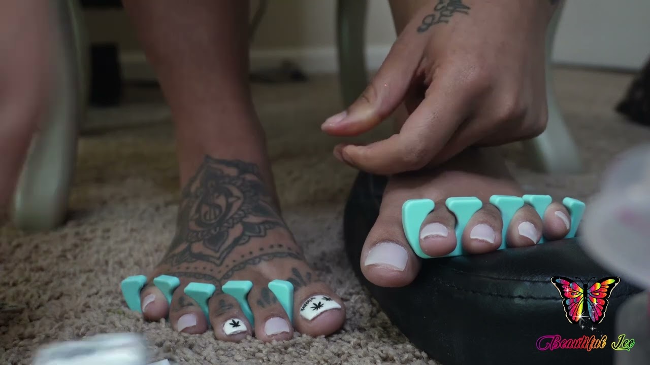 420 pedicure | do my toes with me | 420 nails | 420 toes