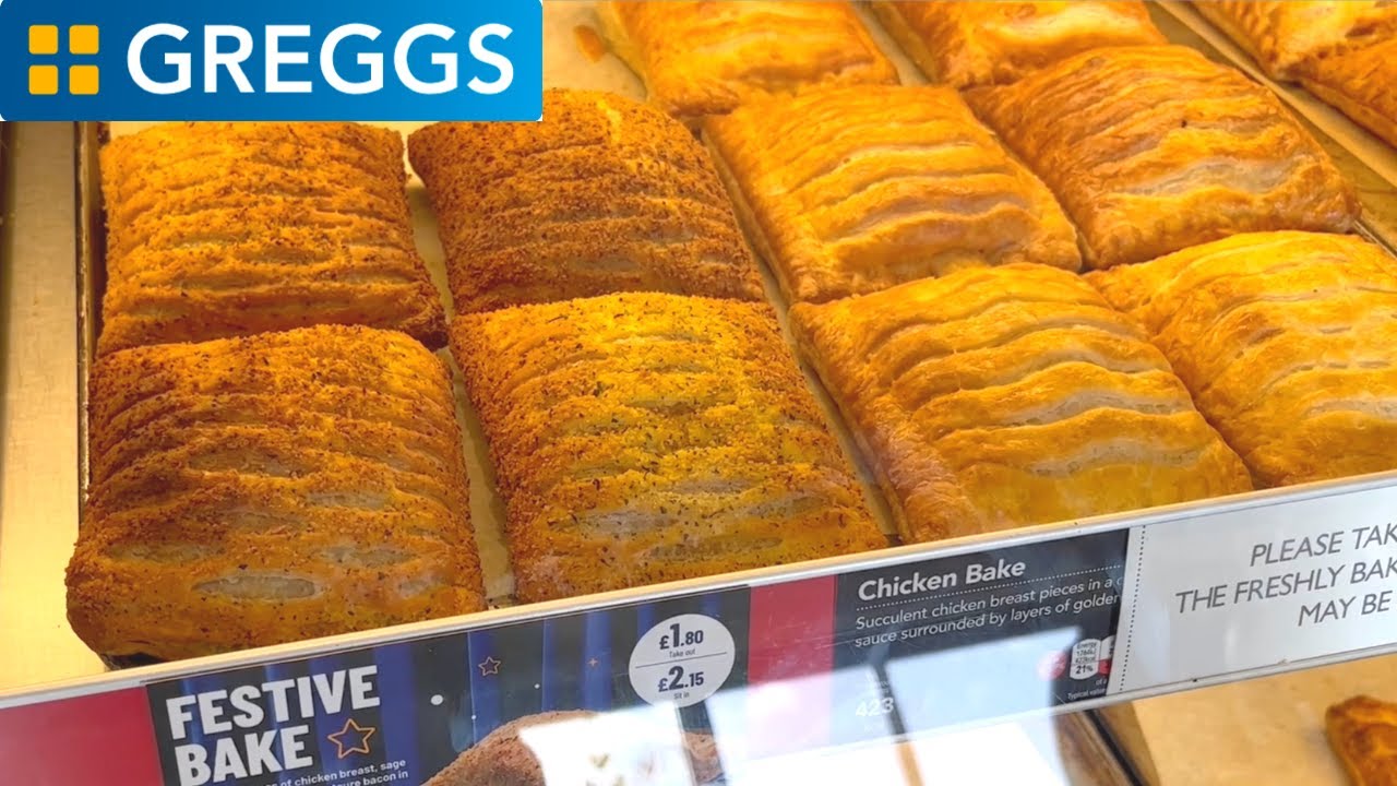 Trying GREGGS Festive Menu Items - Festive Bake, Pigs under blankets baguette, Greggs at Christmas!
