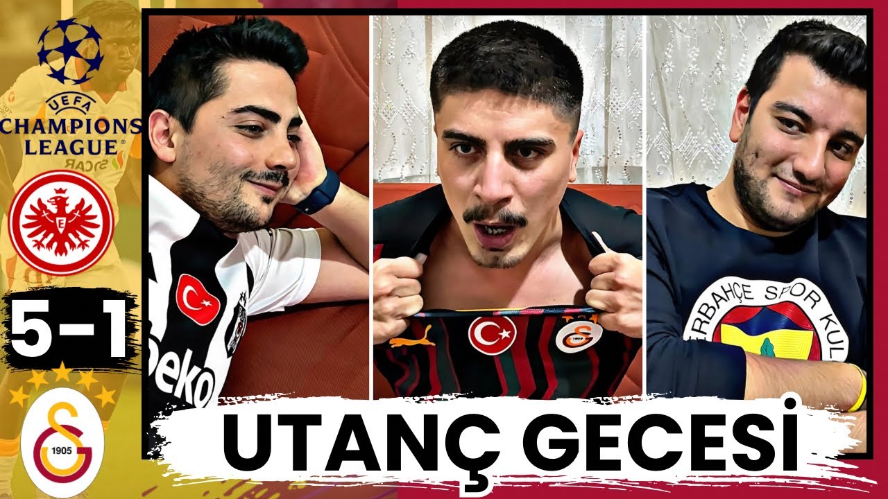 UTANÇ TABLOSU ! FANATİK GALATASARAYLI ÇILDIRDI ! E.FRANKFURT 5-1 GALATASARAY MAÇINI İZLEDİK ! #gala
