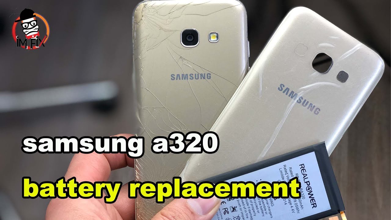 Samsung A320 (A3 2017) Battery And Back Glass Replacement