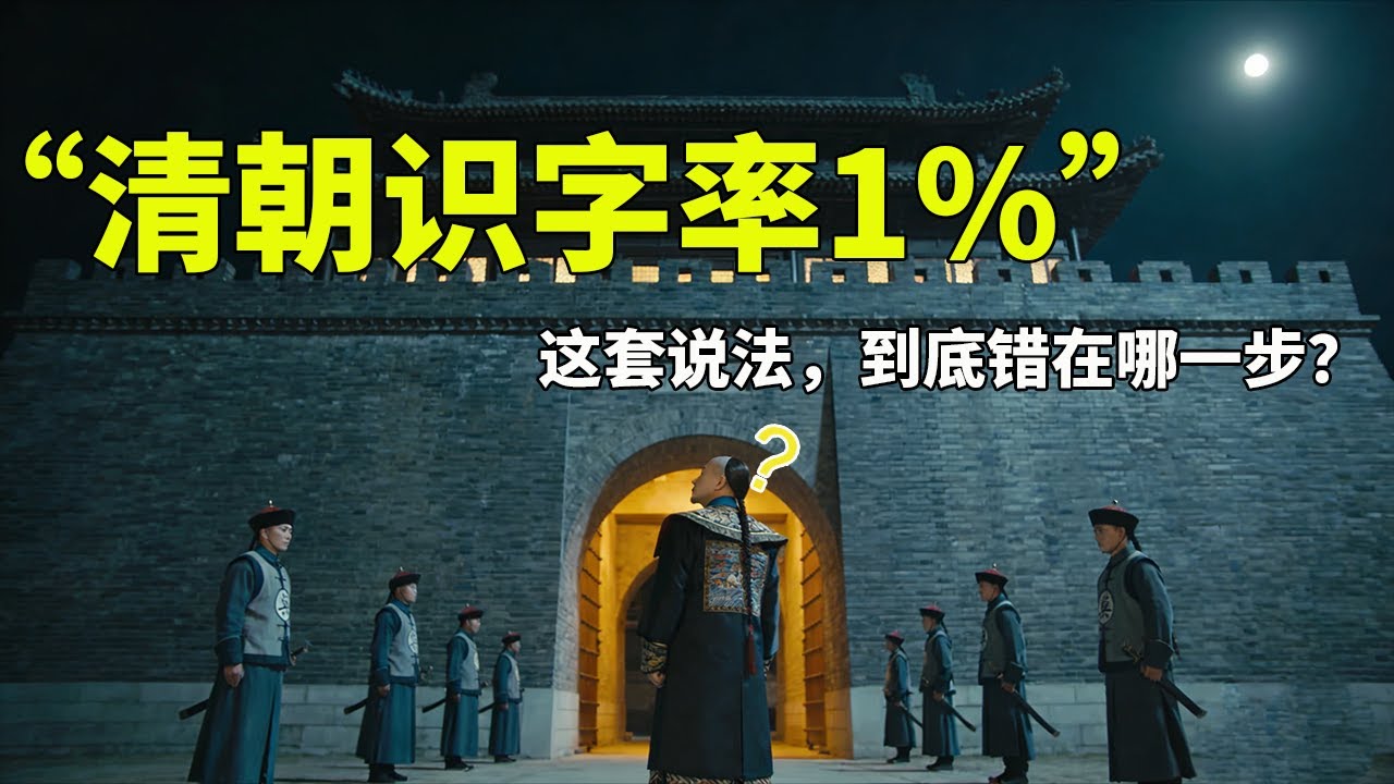 “清朝识字率1%”这套说法，到底错在哪一步？