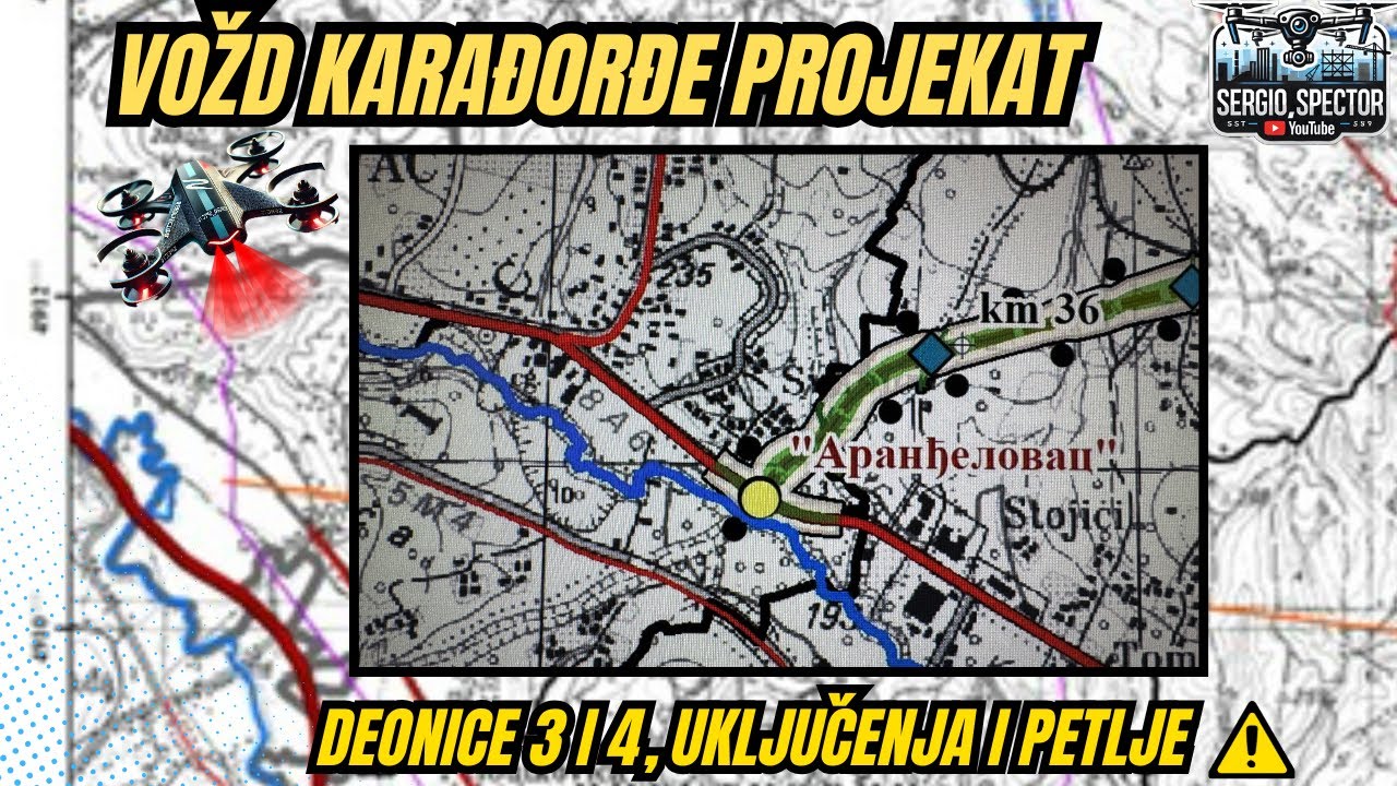 Vožd Karađorđe deonica 3 i 4, put koji spaja dva autoputa, lokacija uključenja u Aranđelovcu 