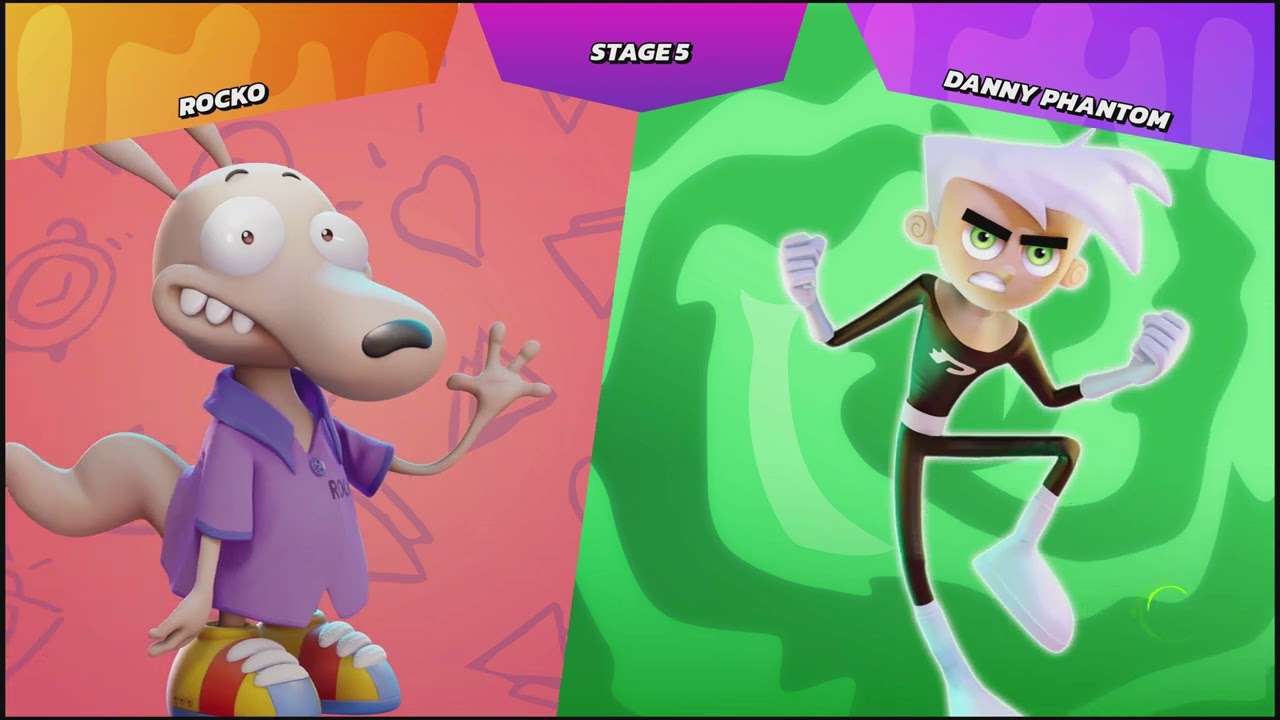 Nickelodeon All-Star Brawl - Rocko (Alternate Costume) - (Arcade - Very Hard)
