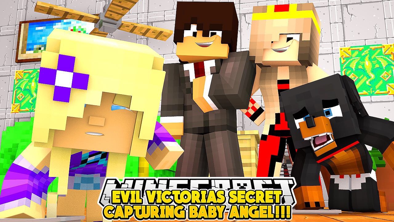 BABY MAX HELPS ME CAPTURE BABY ANGEL || EVIL VICTORIA'S SECRET- Baby Leah Minecraft Roleplay!