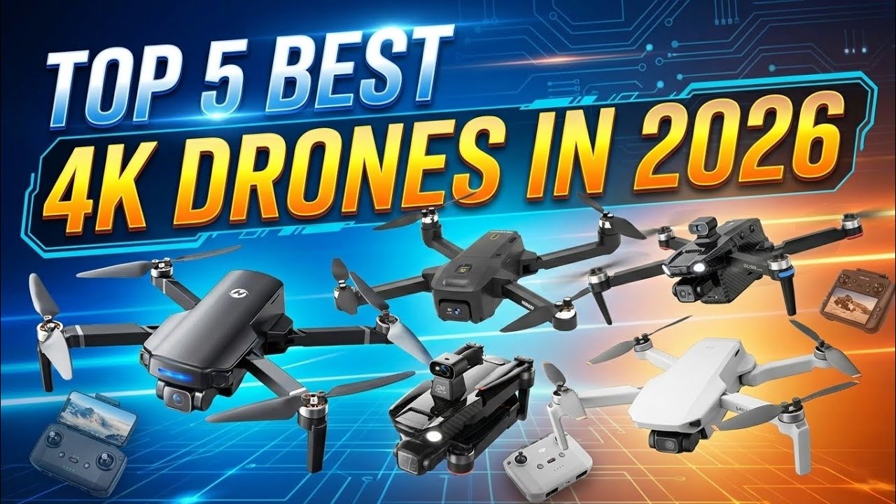 Top 5 Best 4K Drones in 2026 – High-Quality Aerial Camera Guide!