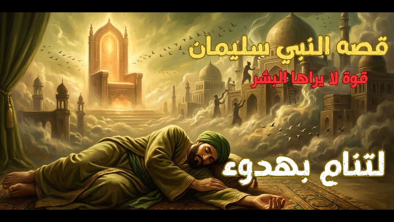 لتنام بهدوء🌙قصة النبي سليمان | أعظم مملكة عرفها التاريخ