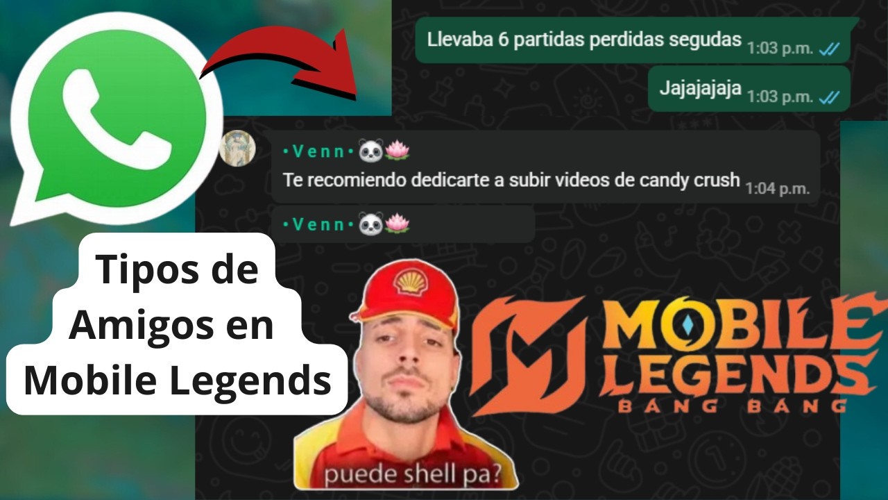 #10 Tipos de amigos en un grupo de wsp de Mobile legends…