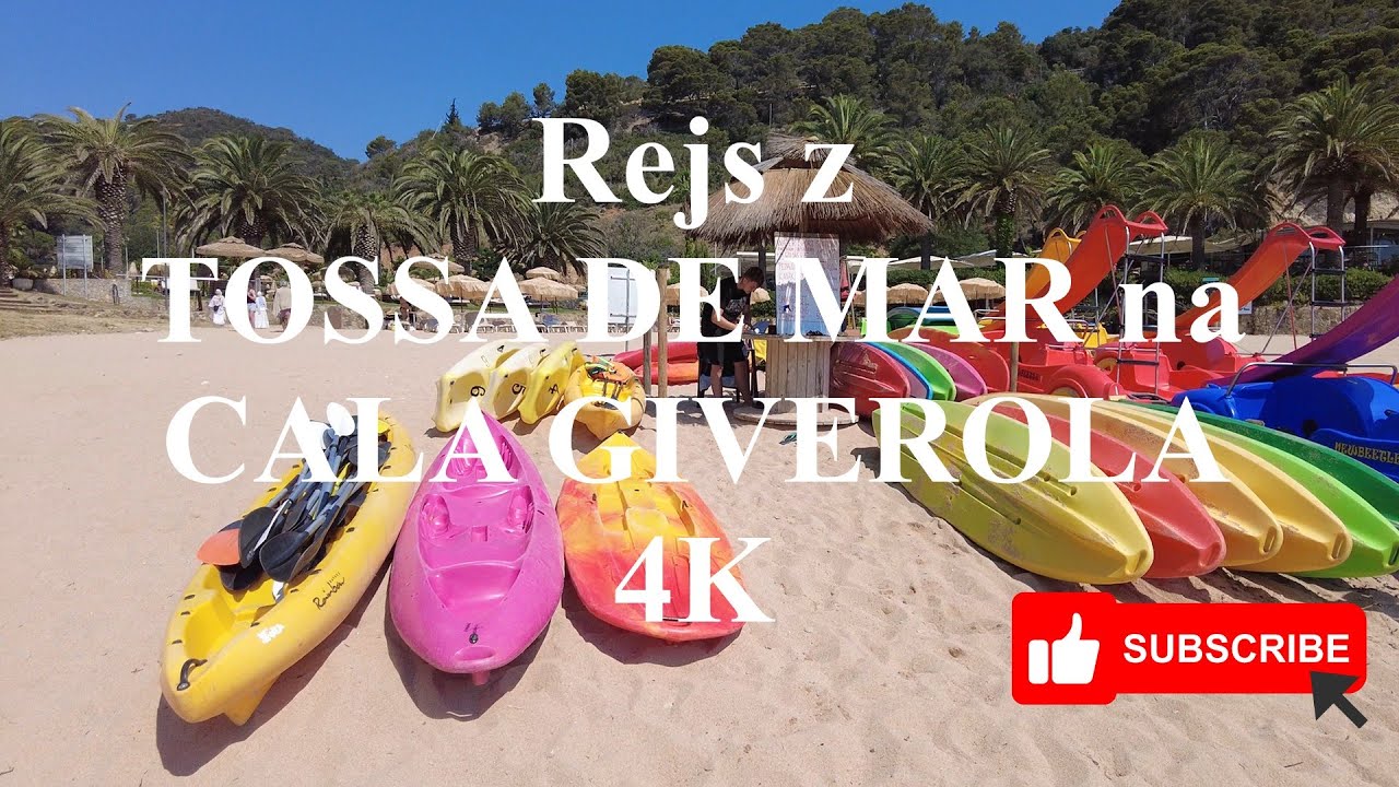 Rejs z Tossa de Mar na Cala Giverola 4K. Trip from Tossa de Mar to Cala Giverola 4K.