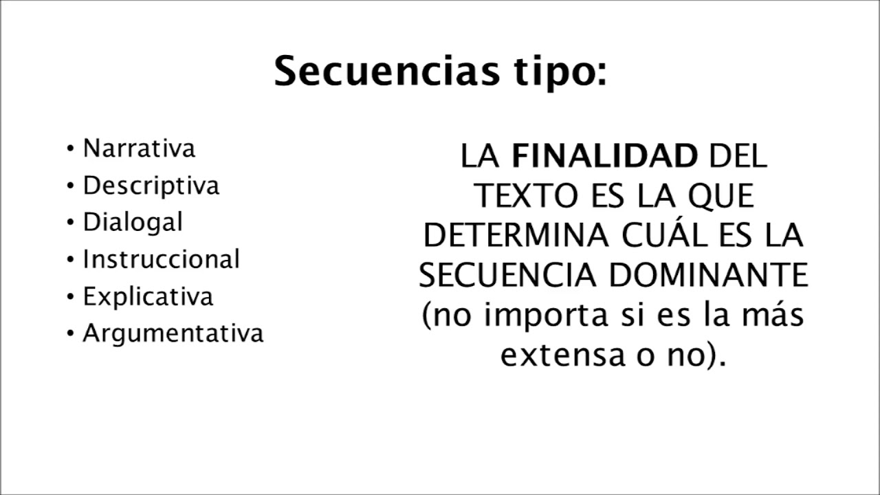 U5 -parte 2- INTRODUCCIÓN A LAS SECUENCIAS TEXTUALES