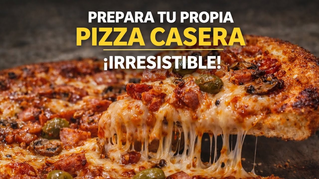 La pizza casera que NO vas a volver a pedir fuera 🍕 Masa brutal y fácil | Homemade Pizza