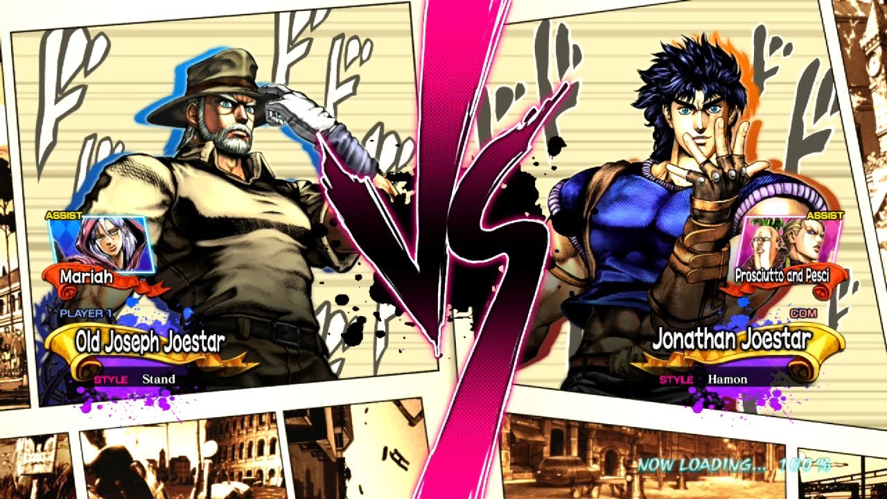 OLD JOSEPH JOESTAR vs JONATHAN JOESTAR (Hardest Difficulty) JoJo's All-Star Battle R