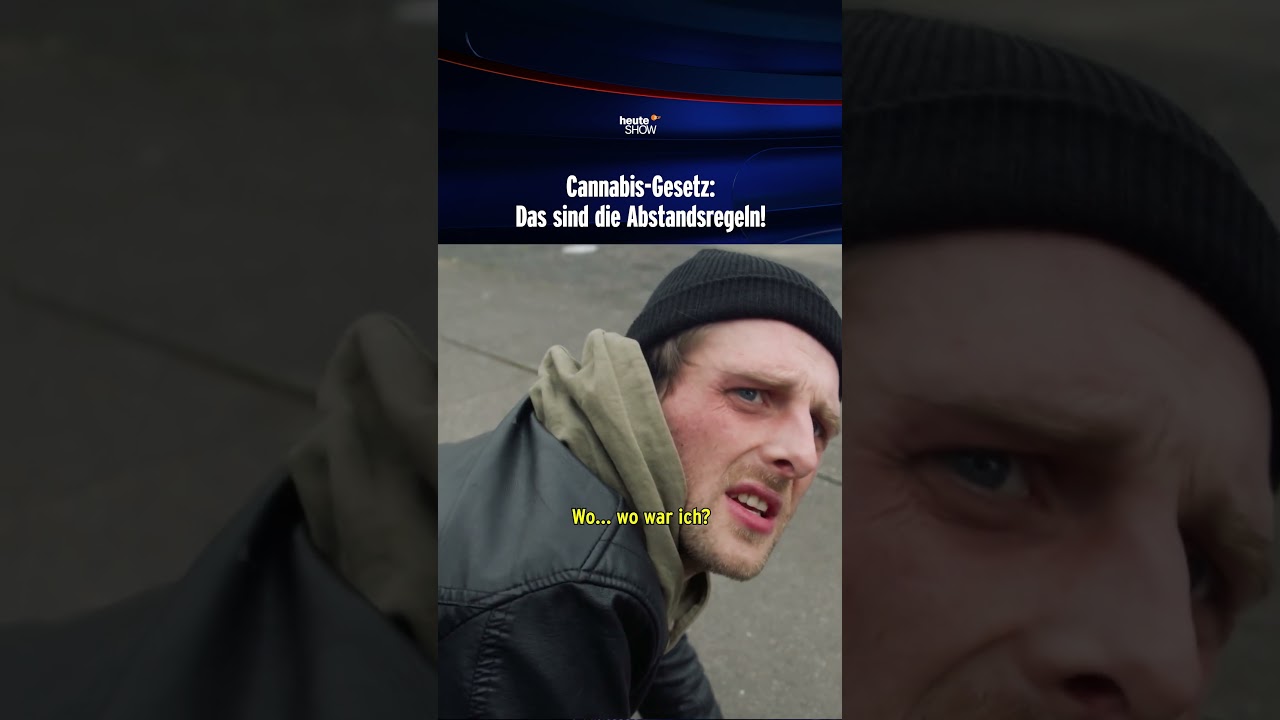 Cannabis-Gesetz: Das sind die Abstandsregeln! | heute-show #shorts