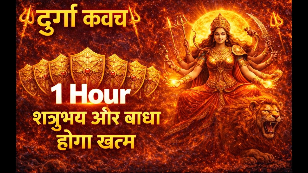 Durga Kavach 1 Hour | Powerful Protection Mantra | Navratri Special | Devi Kavach Path