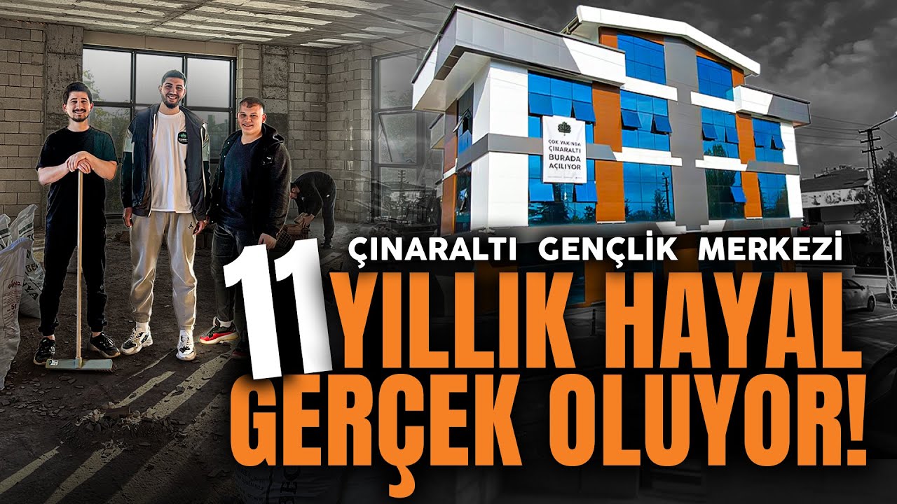 11 Yıllık Hayal Gerçek Oluyor! Çınaraltı Gençlik Merkezi İnşaatı