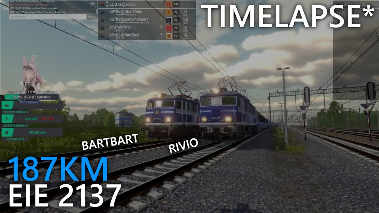 *Timelapse Train Driver 2 #1* | EIE 2137 / 187KM