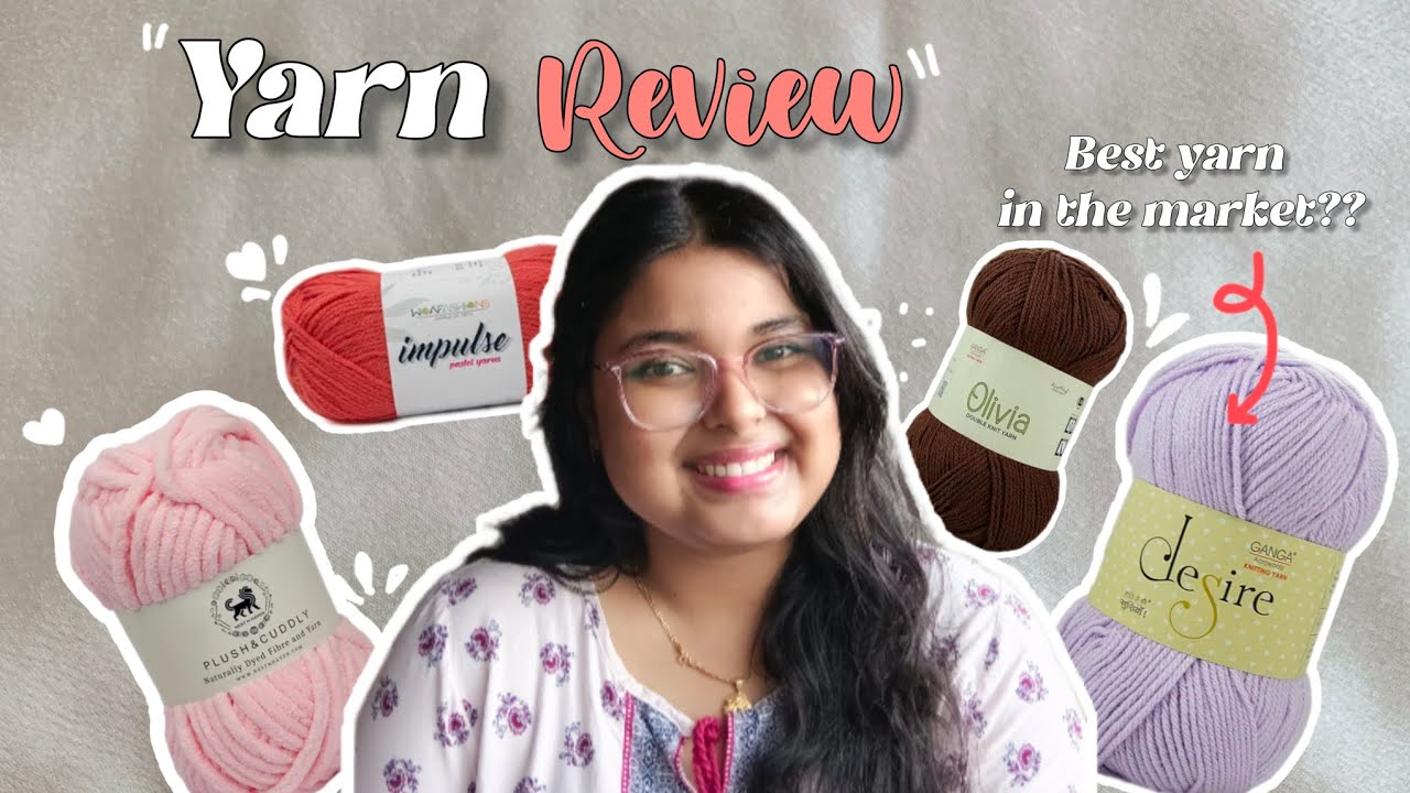Best yarn for crochet and knitting in India 🪡 | Yarn review 🌷
