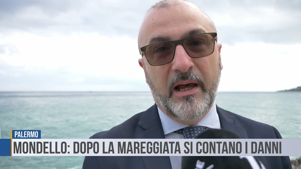 Palermo: a Mondello, dopo la mareggiata, si contano i danni