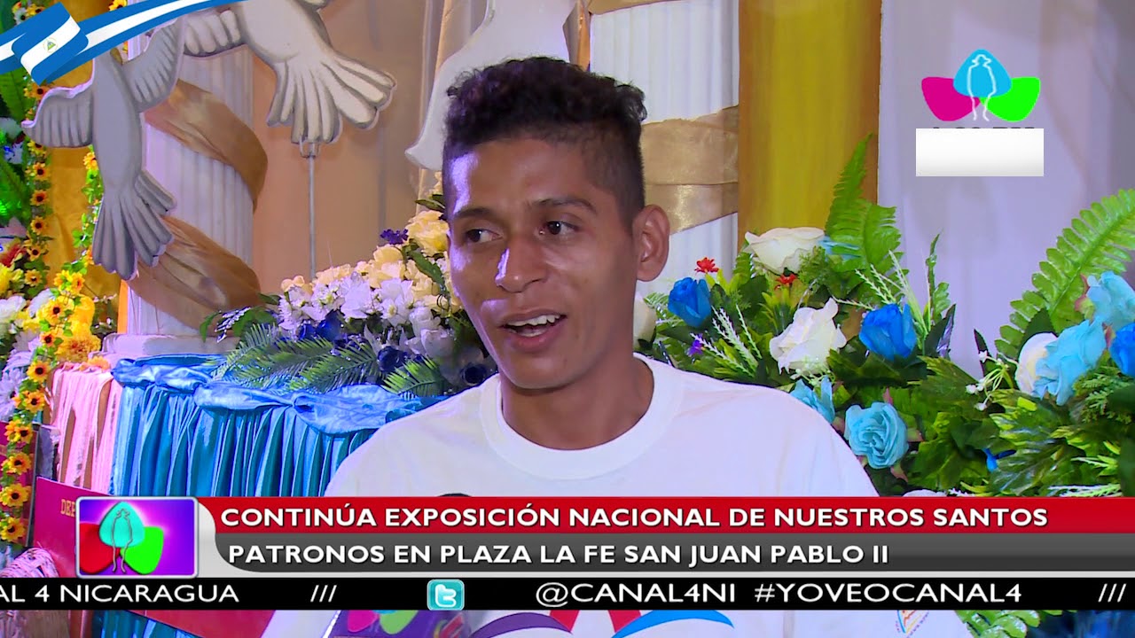 Contin&uacute;a exposici&oacute;n nacional de nuestros santos patronos en Plaza La Fe San Juan Pablo II