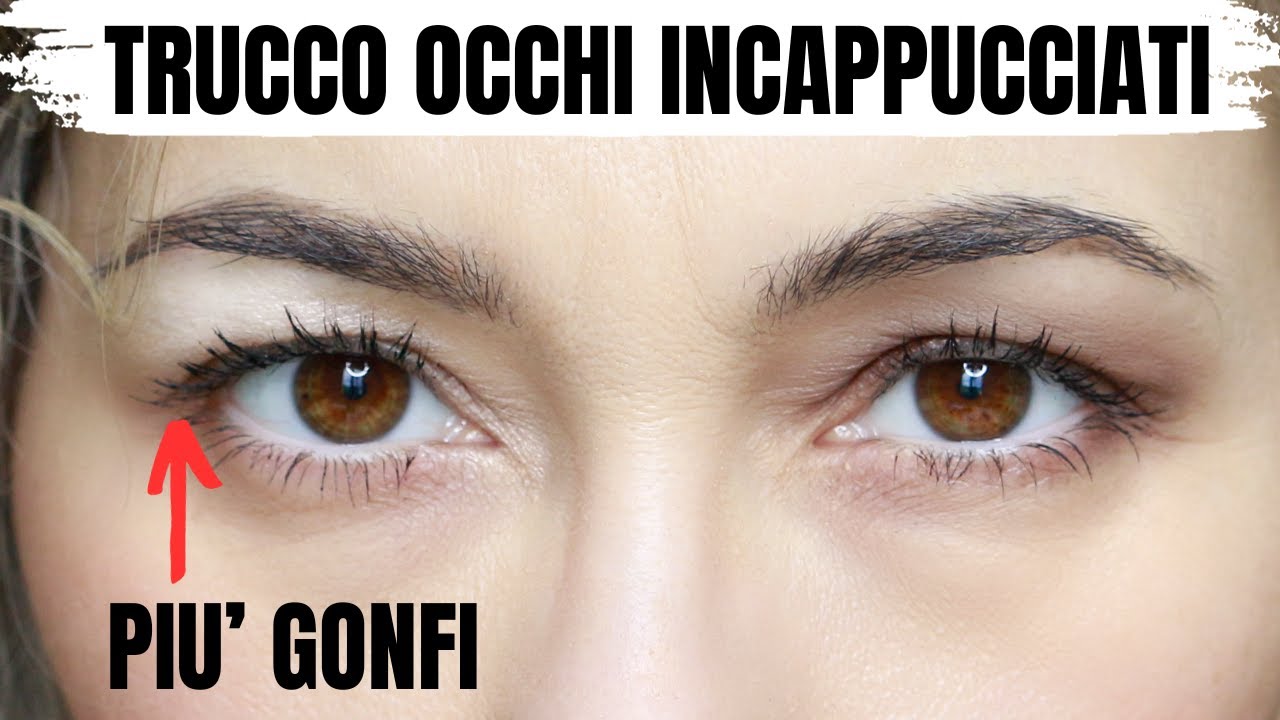 Errori trucco occhi incappucciati: evita gli ombretti che fanno gli occhi più gonfi.