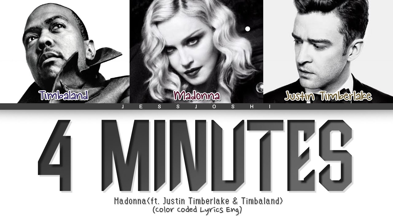 Madonna ft. Justin Timberlake & Timbaland - 4 Minutes (Color Coded Lyrics Eng)