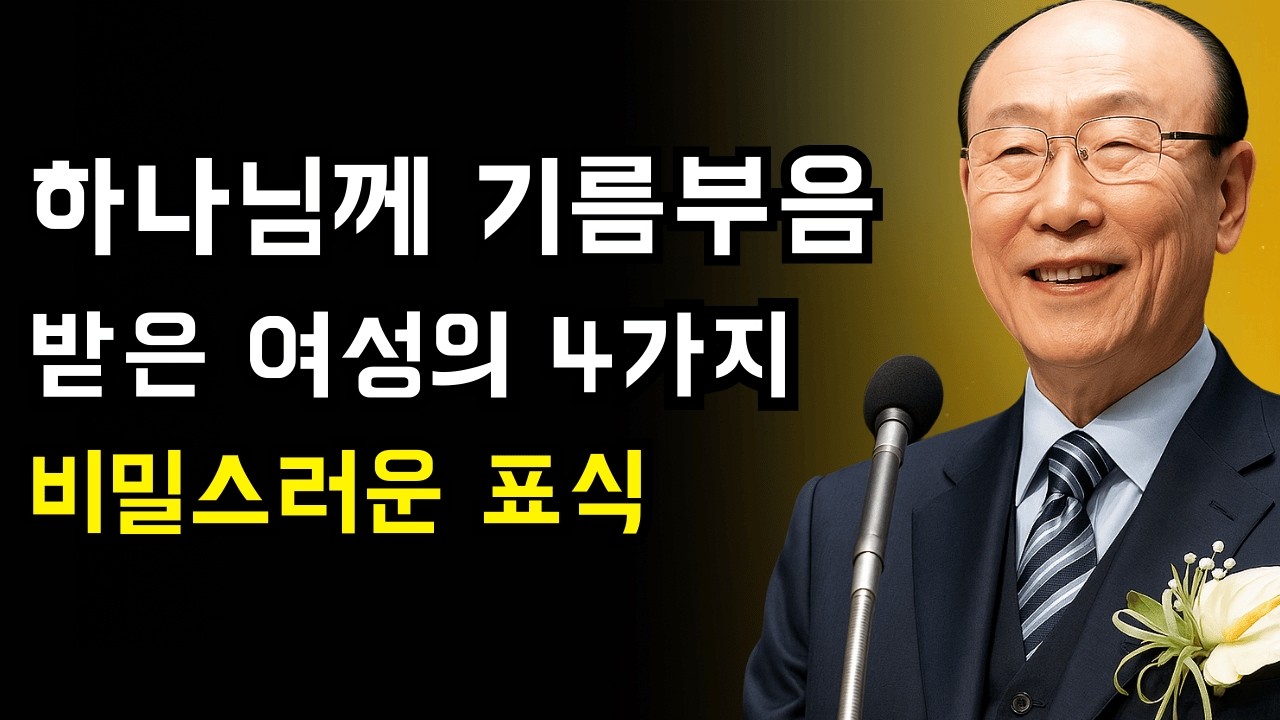 하나님께 기름부음 받은 여성들만이 지닌 4가지 비밀스러운 표식 | 조용기 목사