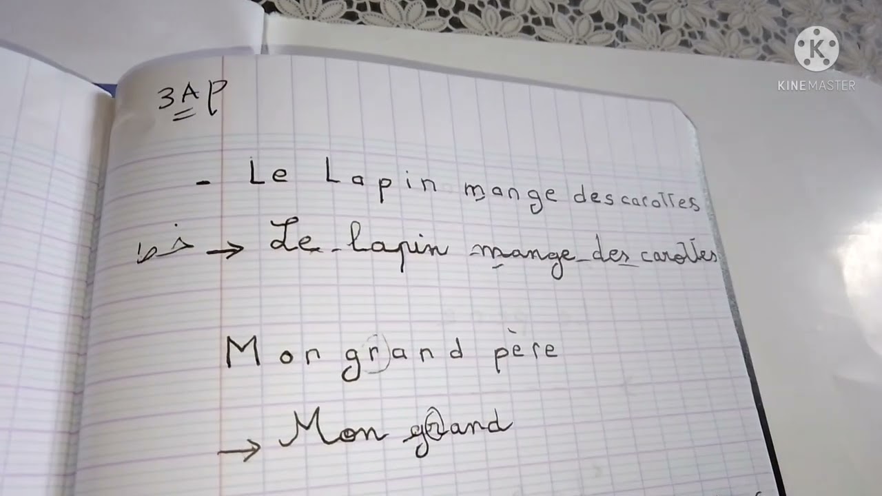 مراجعة الكتابة cursive  خط الكراس  للاختبار سنة ثالثة ابتدائي الفصل الثاني