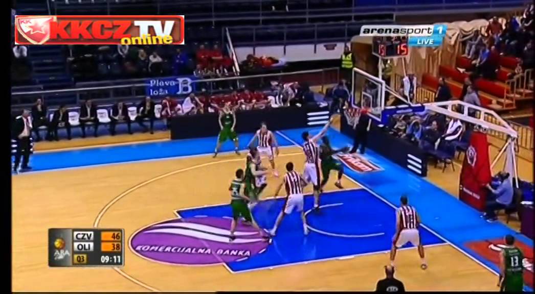 Crvena zvezda Telekom : KK Olimpija 87:62 | Ceo meč [ABA League 17. kolo | 19.1.2014.]