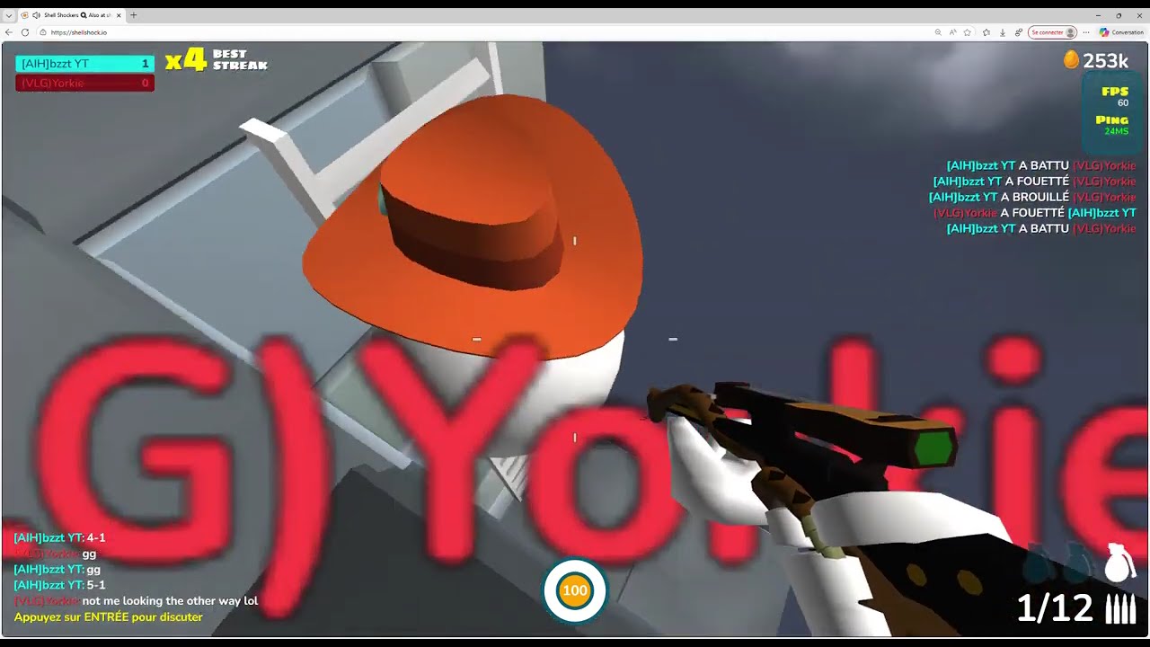 Shell Shockers - 1v1 with (VLG) Yorkie Part 4
