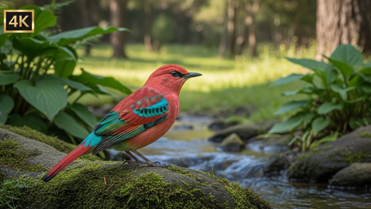 Gentle Piano & Bird Sounds by the River | Music for Sleep, Healing & Deep Study