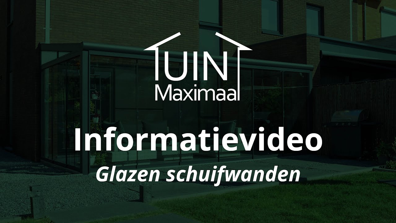 Glazen schuifwand overkapping Gumax® | Informatiefilm Tuinmaximaal