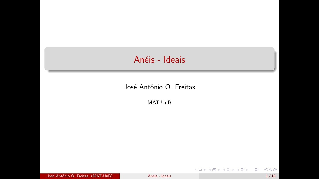 Aula 19 - Ideais