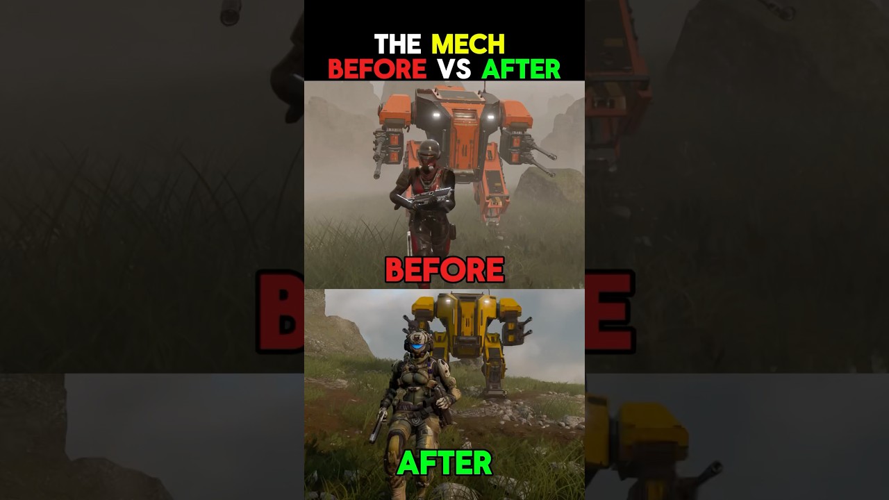 The Mech Before and After The Update - Helldivers 2