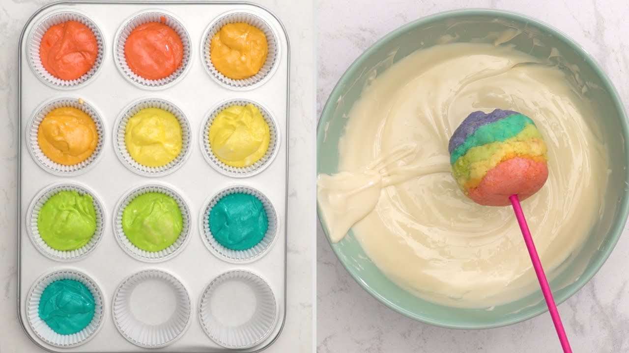 Rainbow Cake Pops