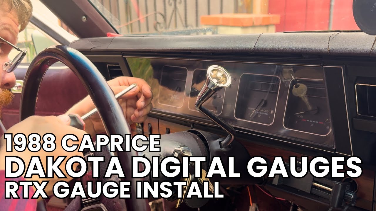DAKOTA DIGITAL Gauges install BOX CHEVY!