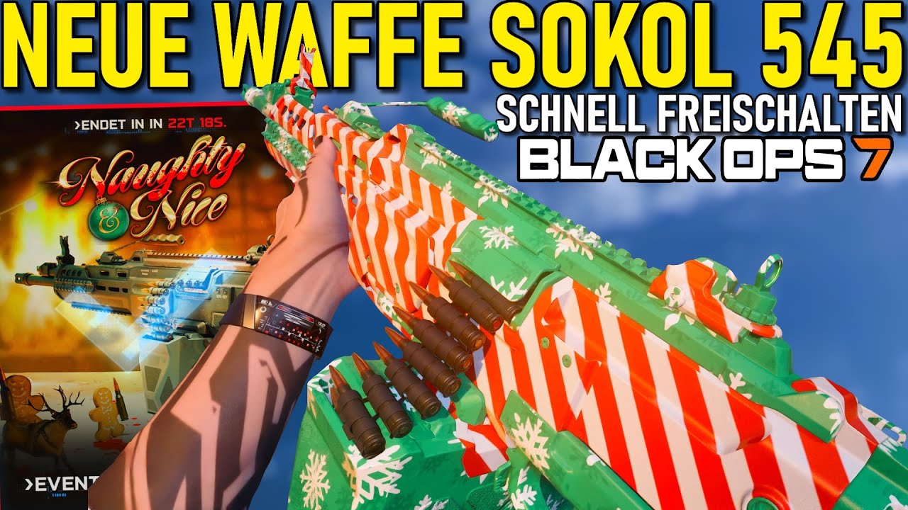 DIE NEUE WAFFE SOKOL 545 in UNTER 1 STUNDE FREISCHALTEN in BLACK OPS 7 (Bo7 Naughty & nice Event)
