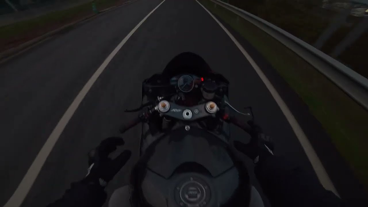 POV Yamaha R6R | Practicing Wheelies & Chill Ride – Raw Audio as Night Falls