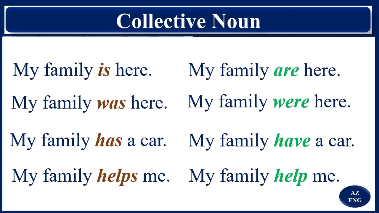 HOW TO USE A COLLECTIVE NOUN