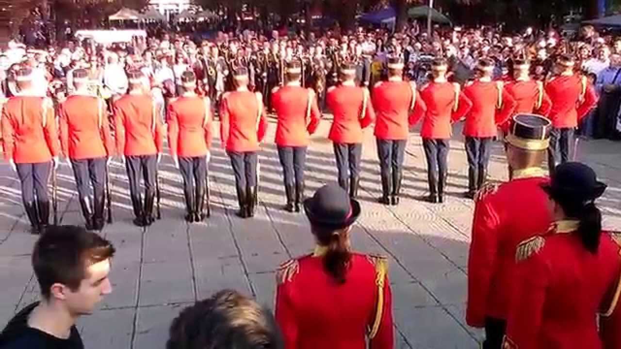 Drill Team-ul Romaniei impreuna cu Fanfara Reg 30 Garda Mihai Viteazul la Oradea - Fanfara Oradea
