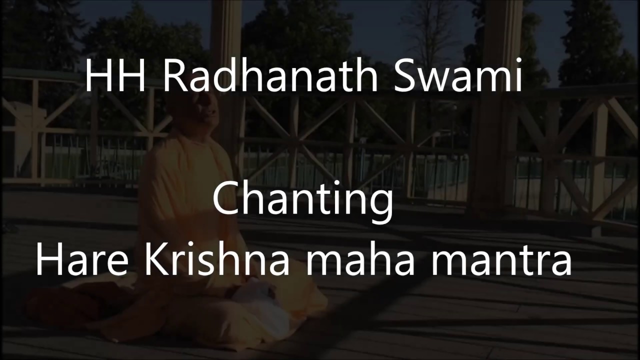 HH Radhanath Swami maharaj chanting Hare Krishna maha mantra Japa