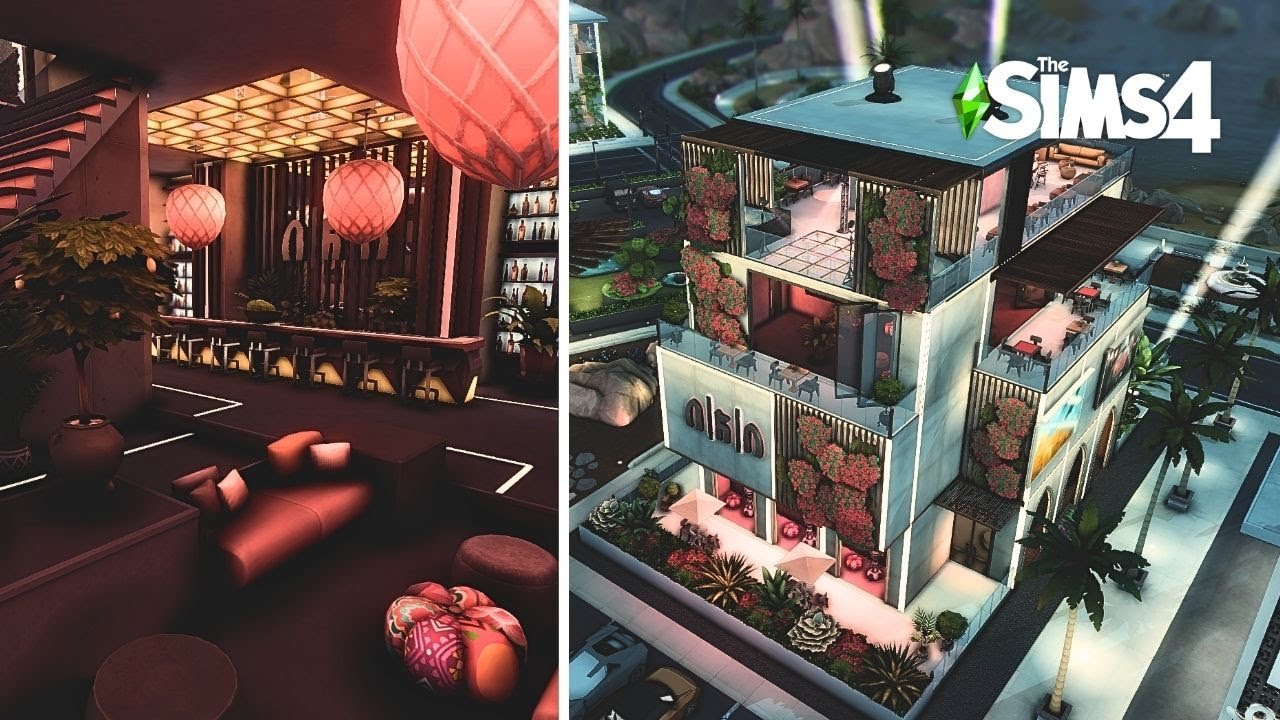 Nightclub & Lounge For Lovestruck Gameplay! || The Sims 4 Speed Build || No CC