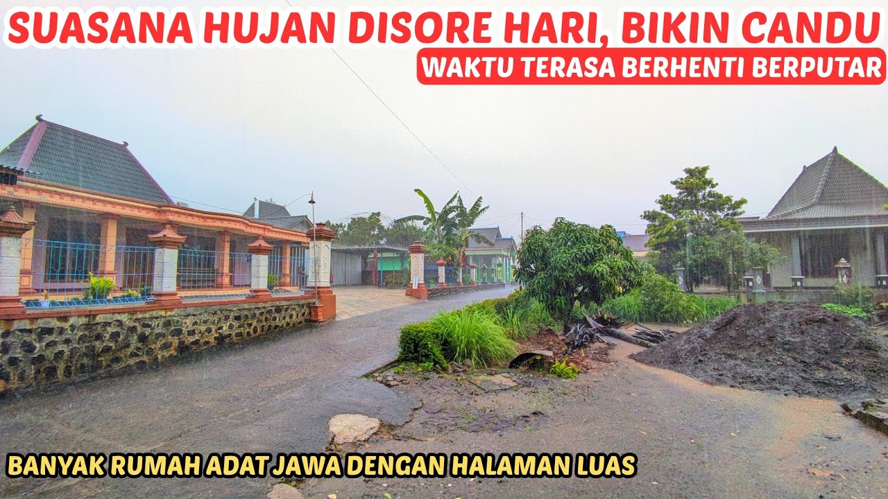 Syahdu ‼️ Suasana Candu di Desa Sore hari Pada saat Hujan | Pedesaan Wonogiri